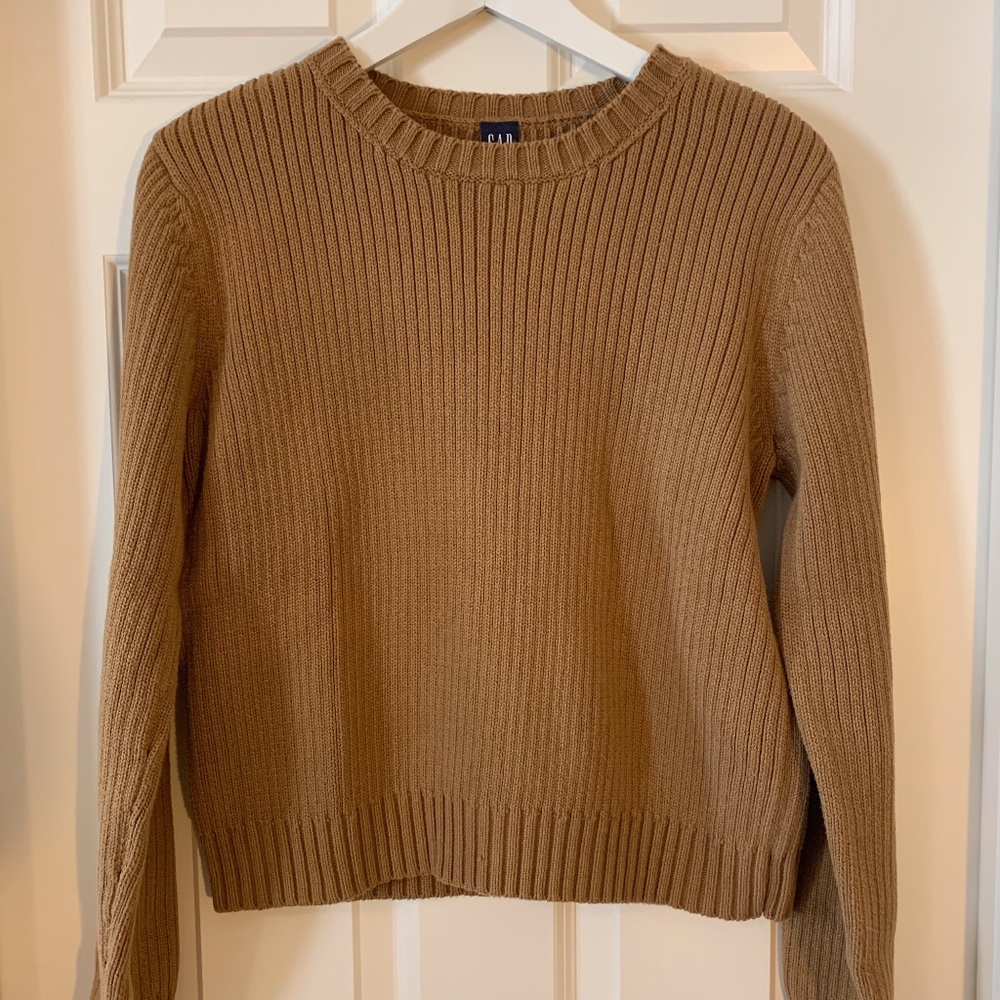 GAP Ribbed Cotton Crewneck Sweater